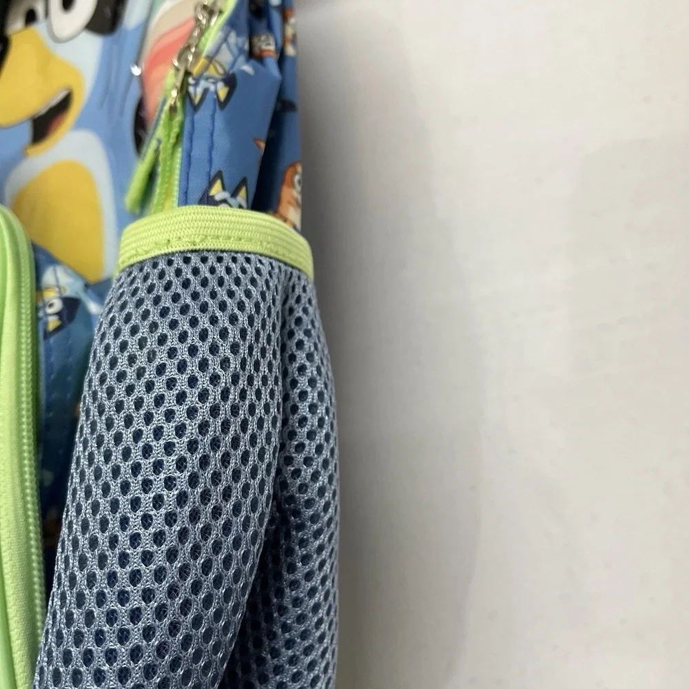 Bluey Character Backpack Set Lunch Bag Gadget Case Squish Ball Dangler School
